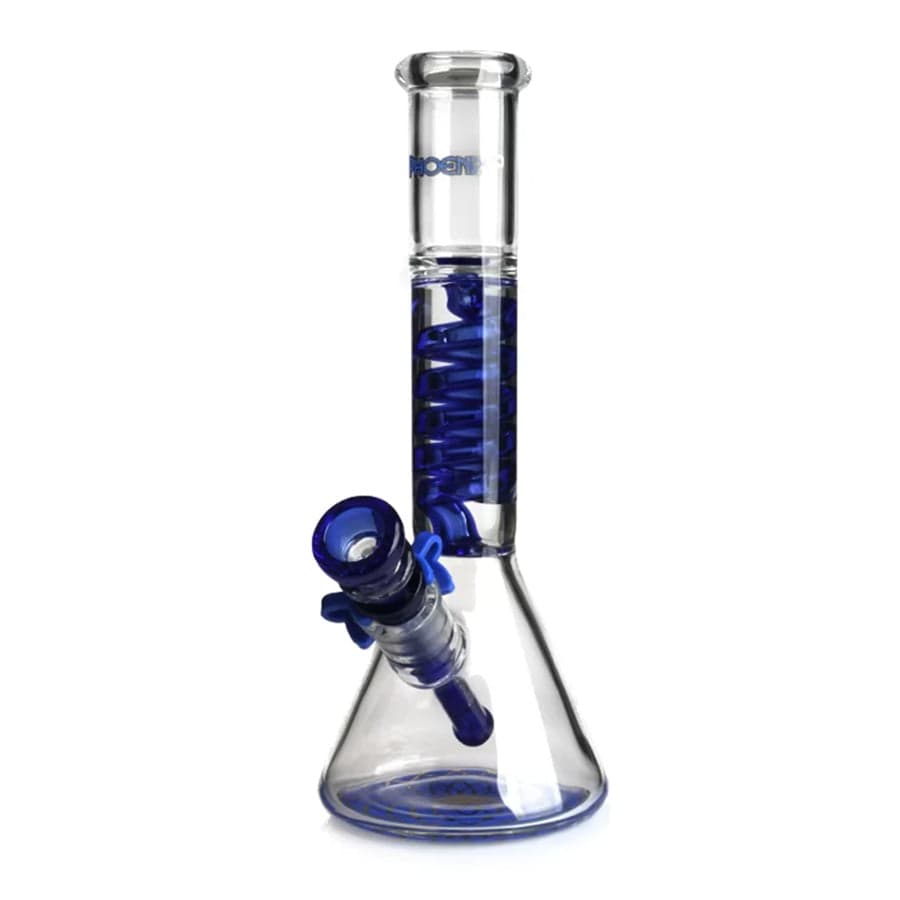 10" pheonix star freezable glycerin coil beaker bong