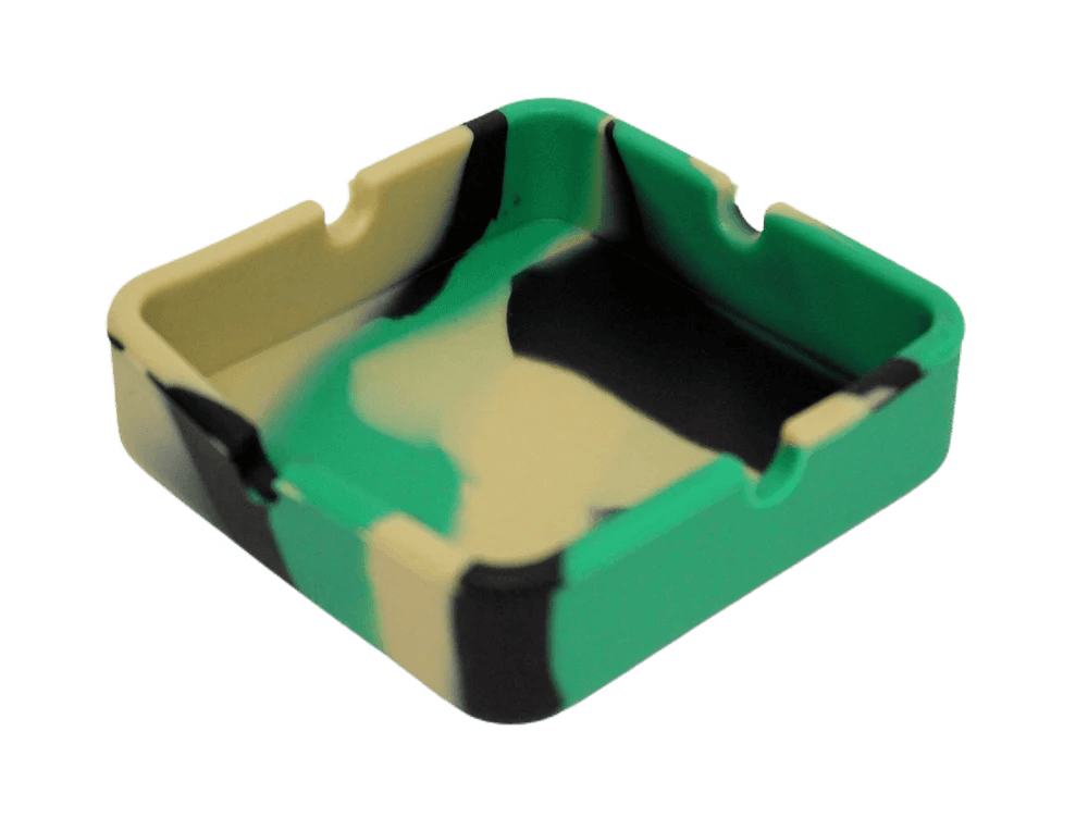 3.2″ Square Silicone Ashtray Assorted Color
