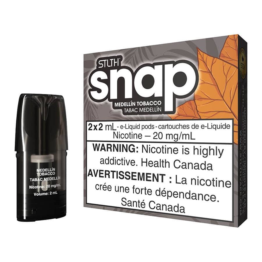 STLTH SNAP E-Liquid Pod Pack – Medellin Tobacco