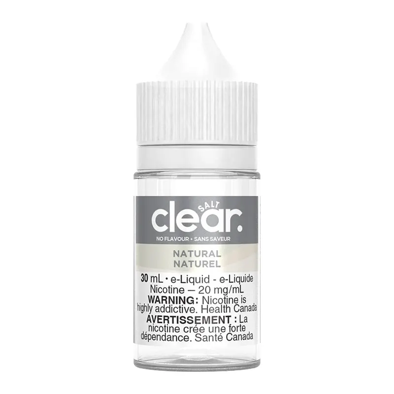 Clear Salt Nic E-liquid – Natural 30ml