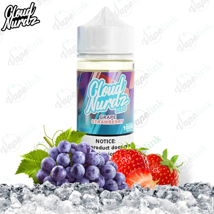 Cloud Nurdz | ICED | Grape Strawberry ICED 100ml
