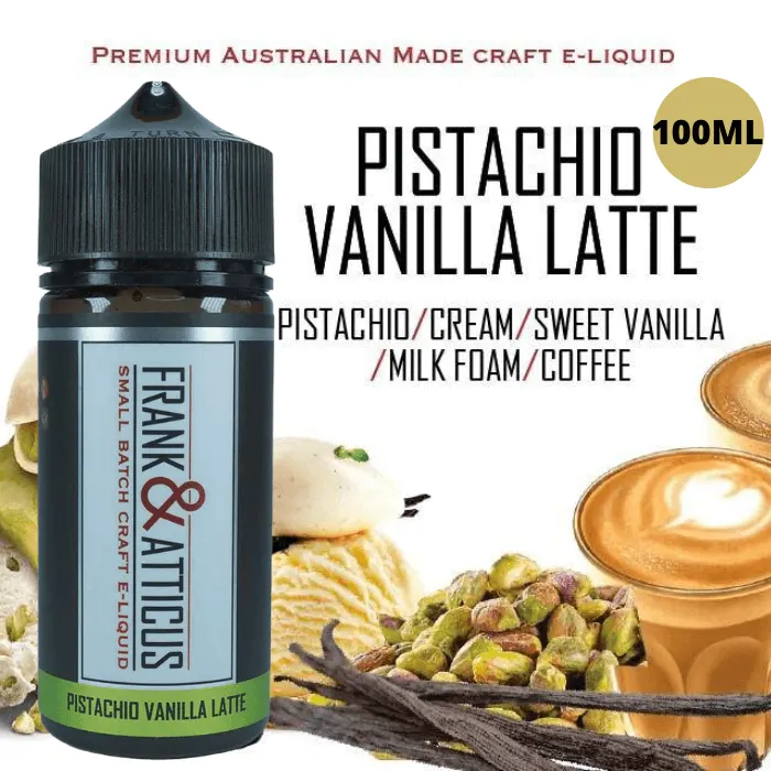 Frank & Atticus – Pistachio Vanilla Latte 100ml