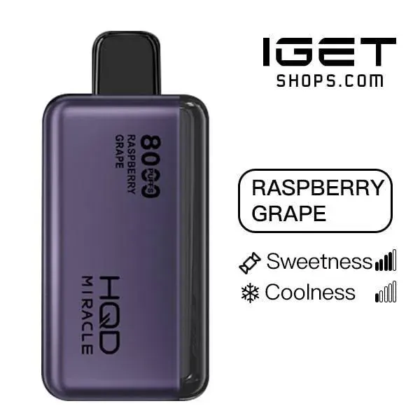 HQD Miracle 8000 – Raspberry Grape