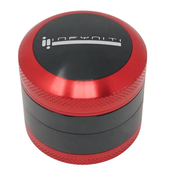 Infyniti Convex 50mm 4-Piece Grinder – Red