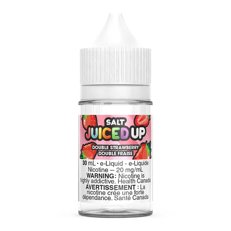 Juiced Up Salt-Nic E-Liquid – Double Strawberry 30ml