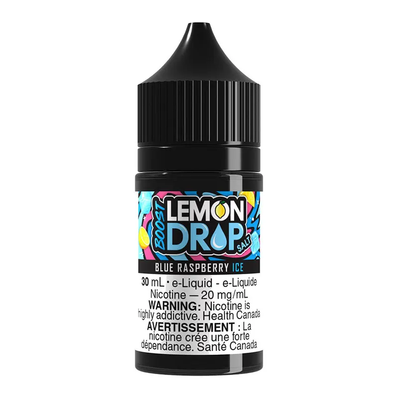 Lemon Drop Boost Salt Nic E-Liquid – Blue Raspberry Ice