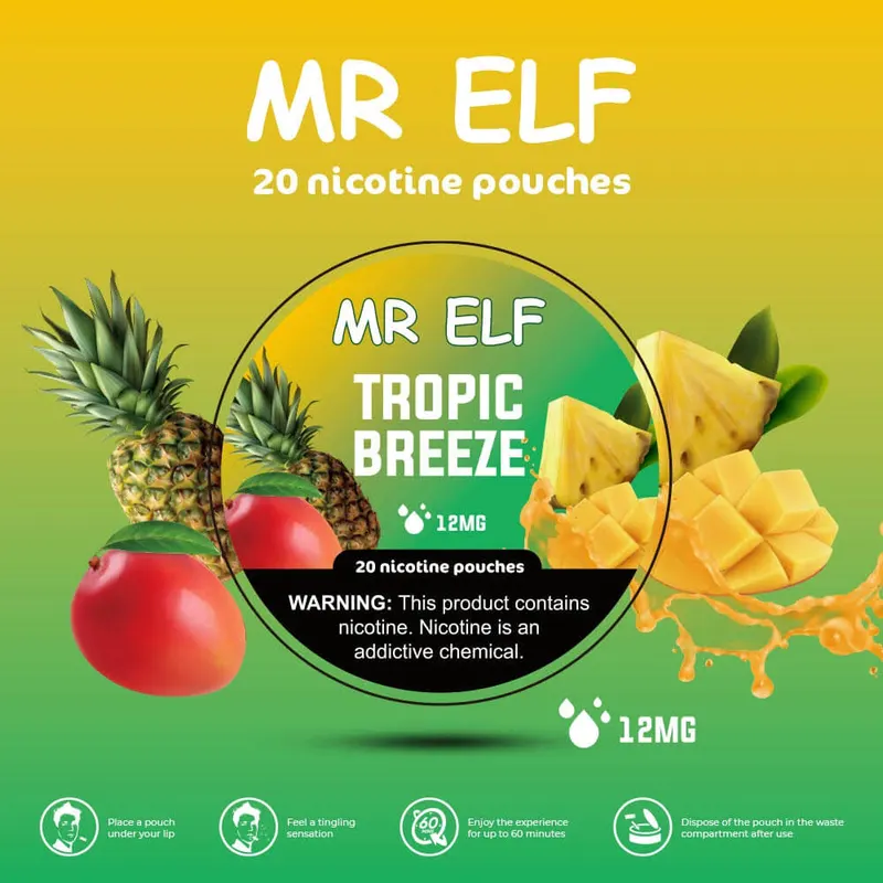 MR ELF Tropic 12MG Nicotine Pouches