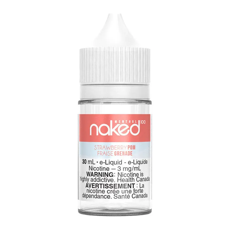 Naked100 Freebase E-Liquid – Strawberry Pom Menthol 30ml