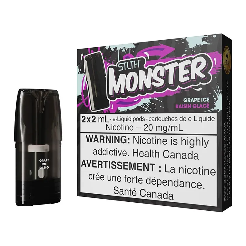 STLTH Monster E-Liquid Pod Pack – Grape Ice