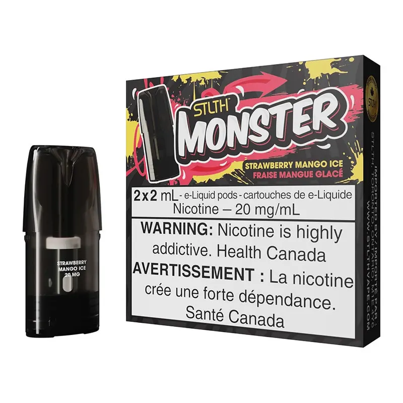 STLTH Monster E-Liquid Pod Pack – Strawberry Mango Ice