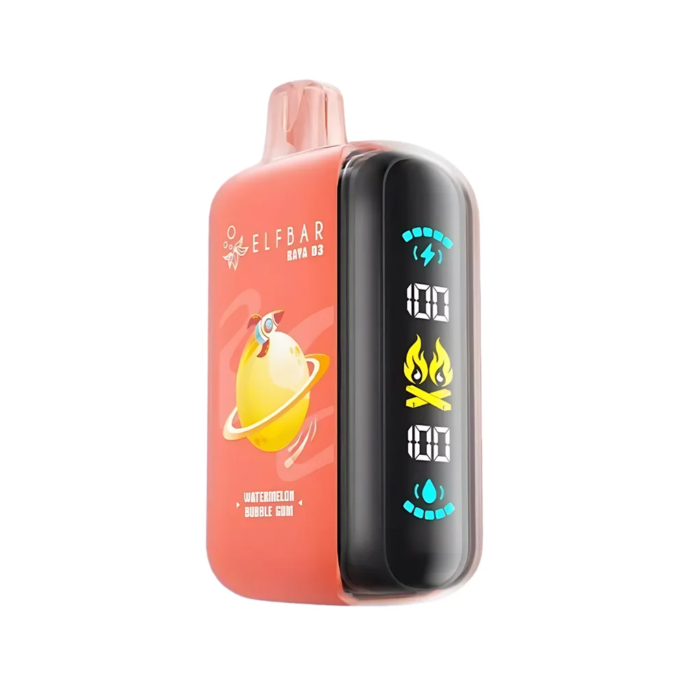 elf bar raya d3 watermelon bubble gum